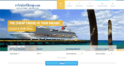 Desktop Screenshot of e-cruisecheap.com